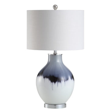 Mia 27" Glass/Metal LED Table Lamp - JONATHAN Y